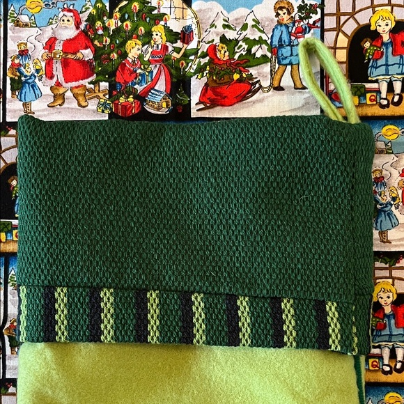 Personalized “Josh” Colorful Santa Christmas Stocking - Picture 5 of 9